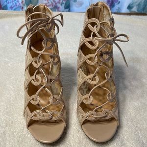 LC Lauren Conrad “Rarity” Nude Heel size 7.5